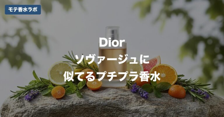 Dior ソヴァージュに似てるプチプラ香水｜2万円の香りを4,000円で手に入れる方法